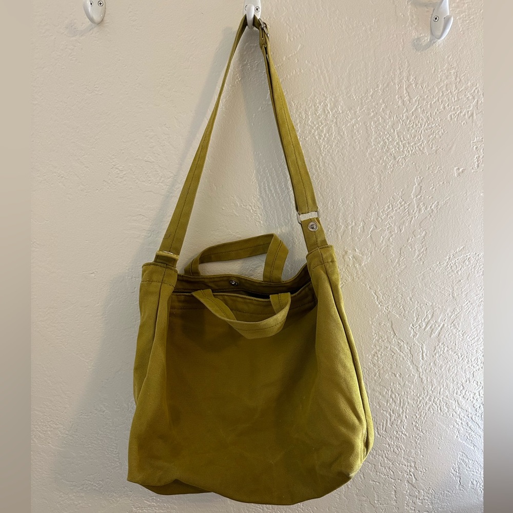 Olive Canvas Tote Bag by Baggu